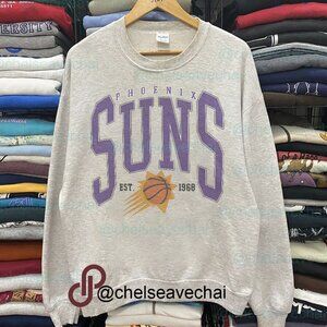 Vintage Phoenix Suns Basketball Sweatshirt, Retro NBA Phoenix Suns Shirt Tee